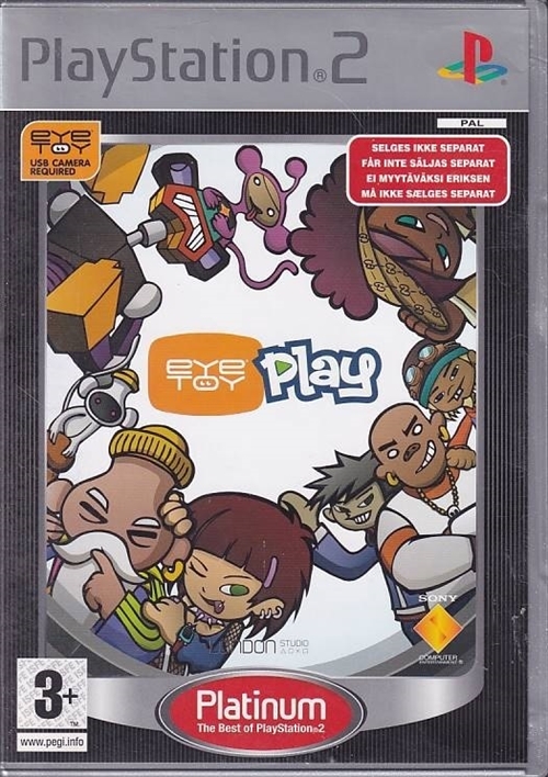 EyeToy Play Platinum - PS2 (B Grade) (Genbrug)